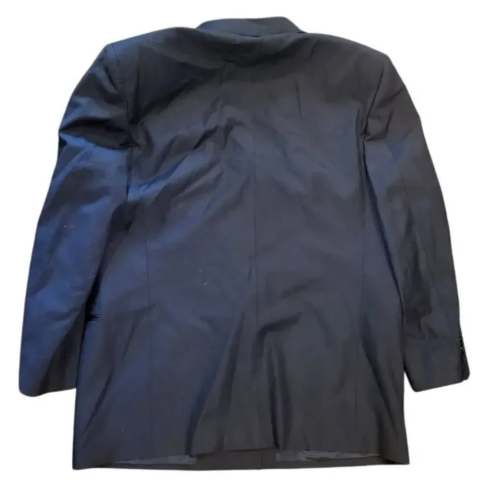 Profilo News Loro Piana Tuxedo Jacket Men's 42 Black Tasmanian Super 120s Wool